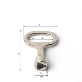 Meter Box Repair Kit Gas Meter Box Key Triangular Electric Utility Box Key Gas Meter Key (1)