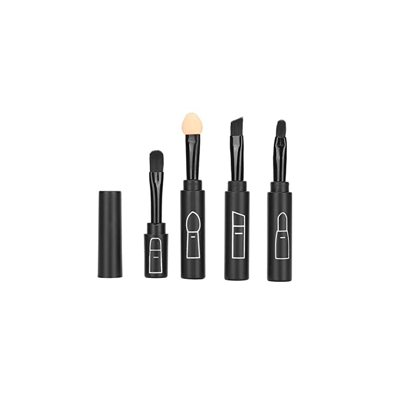 Juego de Brochas de Maquillaje Telescópicas 4 en 1, Brochas