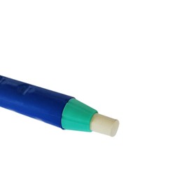 Groove Retractable Click Pencil Eraser, GREEN Body, Pack of 1, Eraser Refill, Pen-Style Mechanical Retract Eraser, School Office Home Use, iZOFAX Black Ball Pen