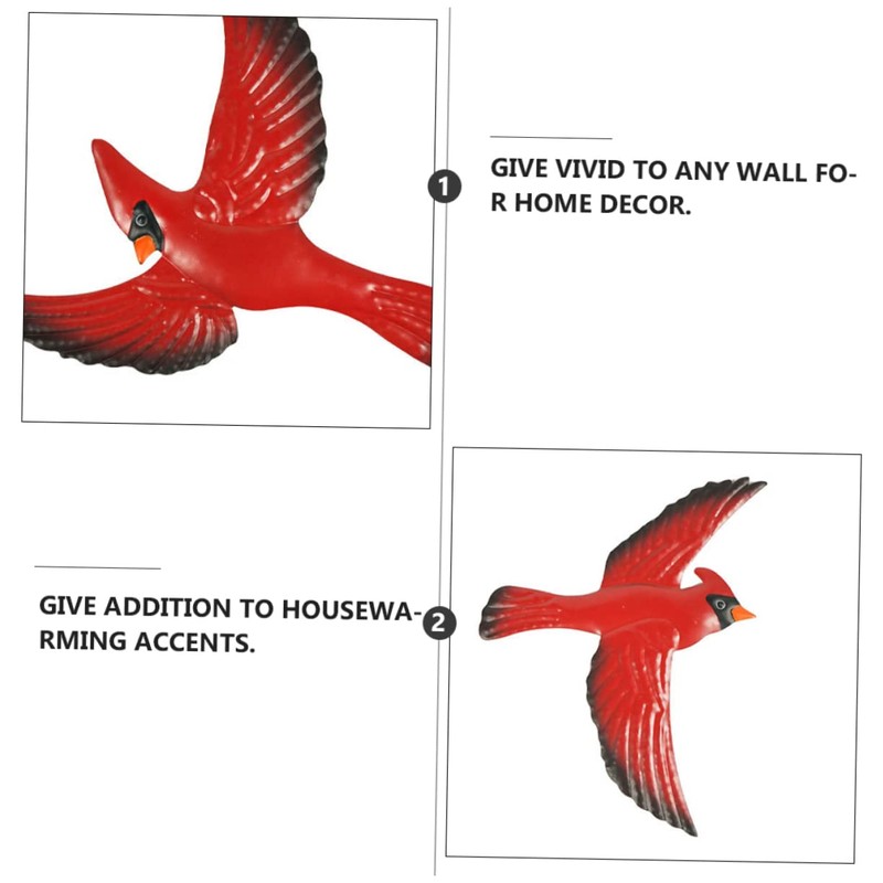 CHILDWEET 3 Pcs Wrought Pendant Wall Decor Bird Decor Metal