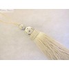 Penbrice Interiors Silver Orbs key tassel 10cm + 4cm loop