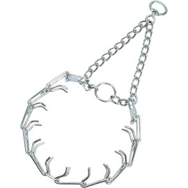 Herm Sprenger Ultra-Plus Prong Dog Training Collar, 2.25 mm x 13" Neck Size, 2.25 mm, Steel Chrome Plated Dog Prong Collar, Pinch Collar for Dogs, Dog Correction Collar