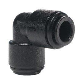 John Guest Equal Elbow Pushfit Connector, 8mm, Black, 90-Degree
