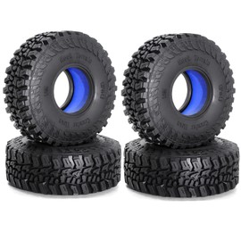 Lifehead 1.9 inch silicone insert tires - All Terrain Pliable Rubber Tires for 1/10 RC Crawler Car TRAXXAS TRX4 Axial SCX10 90046 SCX10 III AXI03007 Tamiya CC01 YK4102 RGT EX86130/4.7" Outer Diameter