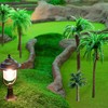Woohome Pack of 60 Model Building Trees, Miniature Palm Tree,
