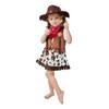 LXKIKMM Kids Cowgirl Costume Outfit Western Themed Cosplay Denim Skirt