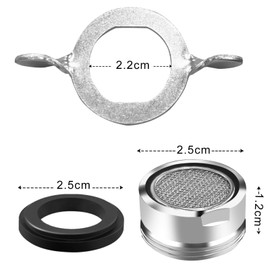 SURFOU Aerators for Taps Insert, Pack of 6 Strainer Tap Aerator M24 Internal Thread Aerator Mixing Nozzle, Water Filter Bath Nozzle Set Strainer Insert for Mixing Nozzles Saving Aerator
