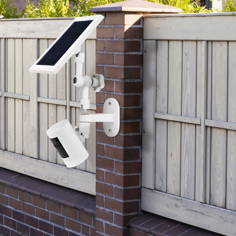 2-in-1 Wall Mount for Solar Panel, Stick Up Cam Battery,