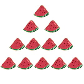 12 Pieces Sweet Watermelon Enamel Brooch Lapel Pin Badge Students Fresh Art Enamel Collection Art Brooches for Women Lapel Pins Badge Collar Jewelry