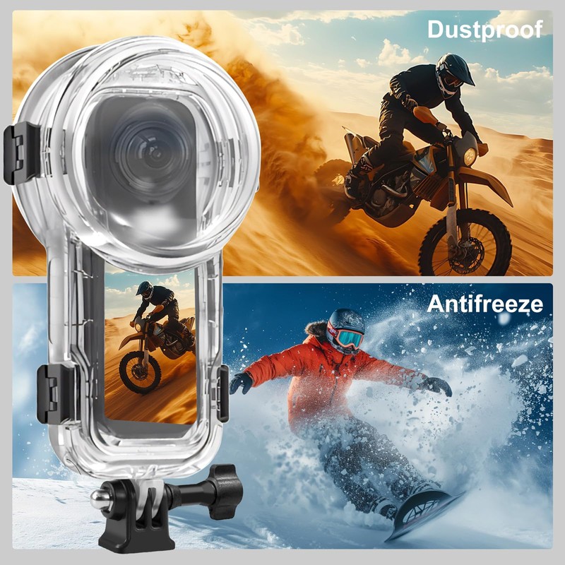 PULUZ 60m Waterproof Dive Case for Insta360 X5, Invisible Underwater
