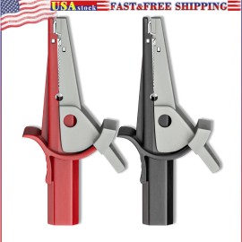 Peakelect Heavy Duty Alligator Clips Full Insulated Crocodile Clips with 4mm Banana Female