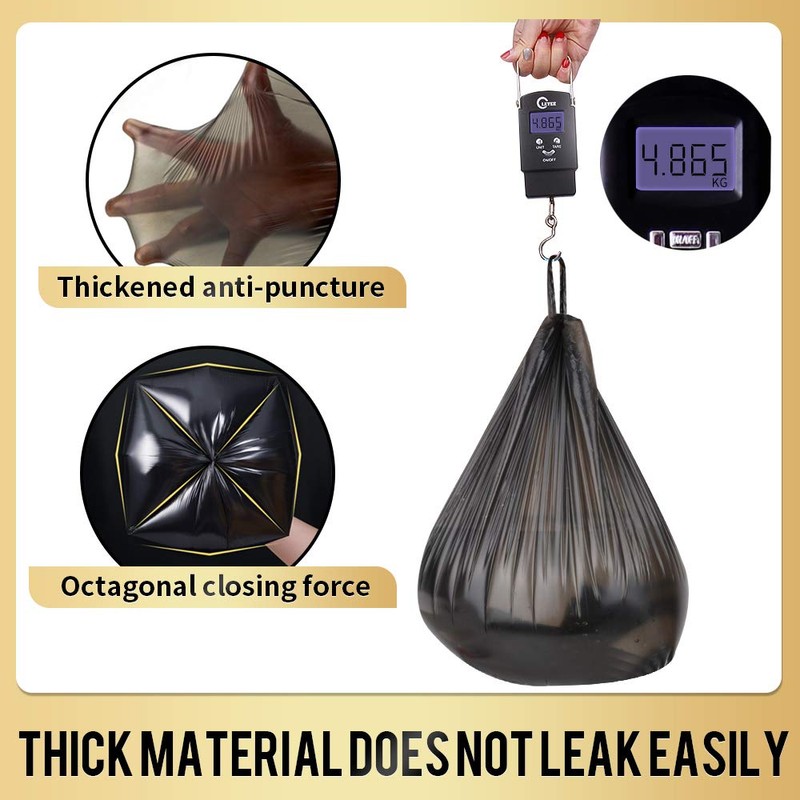 Handle Trash Bags 4 Gallon 100 Counts Small Garbage Bags