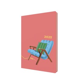 Collins Retro Object by Katie Smith 2025 Planner - A5 Week to View Diary - 1950s Armchair - (E-RO153.50-25) - Stylish Weekly Eco Diary with Recycled Paper