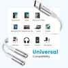 MOSWAG USB C to 3.5mm Aux Audio Headphone Splitter, 2-in-1