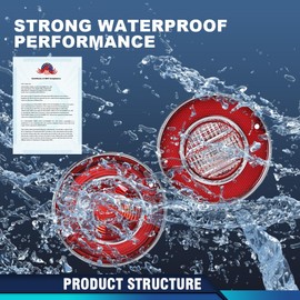 PIT66 Tail Lights+ Backup Lights Compatible with Chevy Corvette 1975-1979 Rear Light Lamp Assembly Luz Trasera