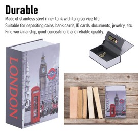 ANKROYU Safe with Password, Book Shaped Safe, Durable Safe for Home, Small Locker with Code, Suitable for Home Offices, Dormitories, Schools