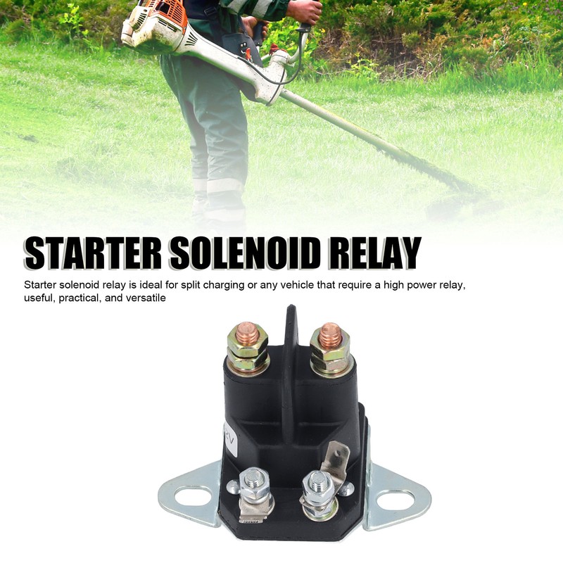 Starter Solenoid Relay Switch 100A 12V Field Mower Grass Cutter