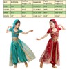 TLMNU Belly Dance Costume Girl Jasmine Princess Indian Belly Dance