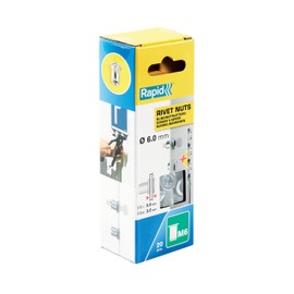 Rapid M6 Rivet Nuts, Including Drill Bit, Ø6mm, Pack of 20, 5000673