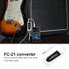Electric Guitar Bass to Smart Phone Converter Flanger FC-21 Compatible