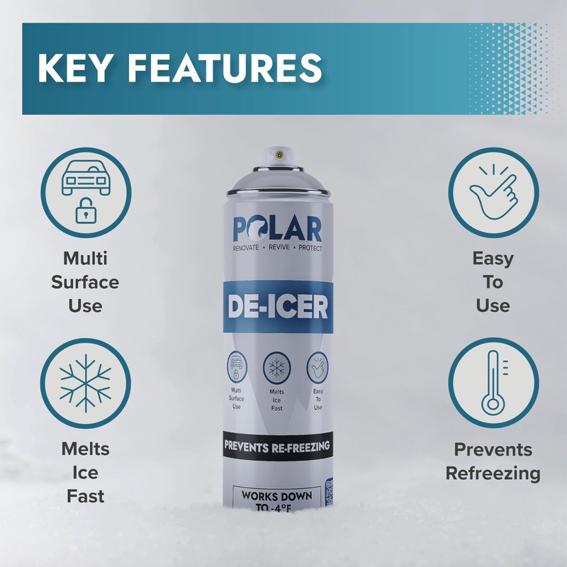 Polar De-Icer Spray for Car Windshield - 2 x 17