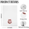 OVAcational Red Chinoiserie Christmas Kitchen Towels, Xmas Snowflake Wreath Decorative