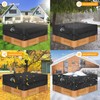 Kipiea 600D Outdoor Waterproof Square Hot Tub Cover Protector, Heavy