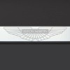 KA Mirror Chrome Aston Martin Logo Laser Etched Stainless Steel