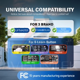 1 for 877MAX/877LM Universal LiftMaster Garage Door Opener Keypad