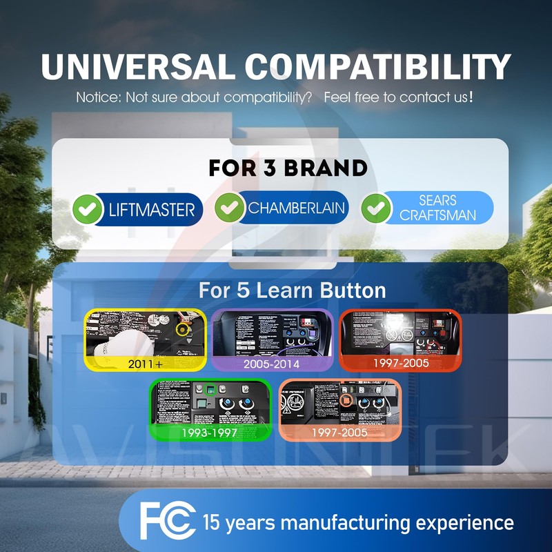 1 for 877MAX/877LM Universal LiftMaster Garage Door Opener Keypad