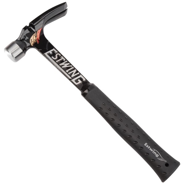 Estwing Ultra Series Hammer - 15 oz Short Handle Rip Claw with Smooth Face & Shock Reduction Grip - EB-15SR