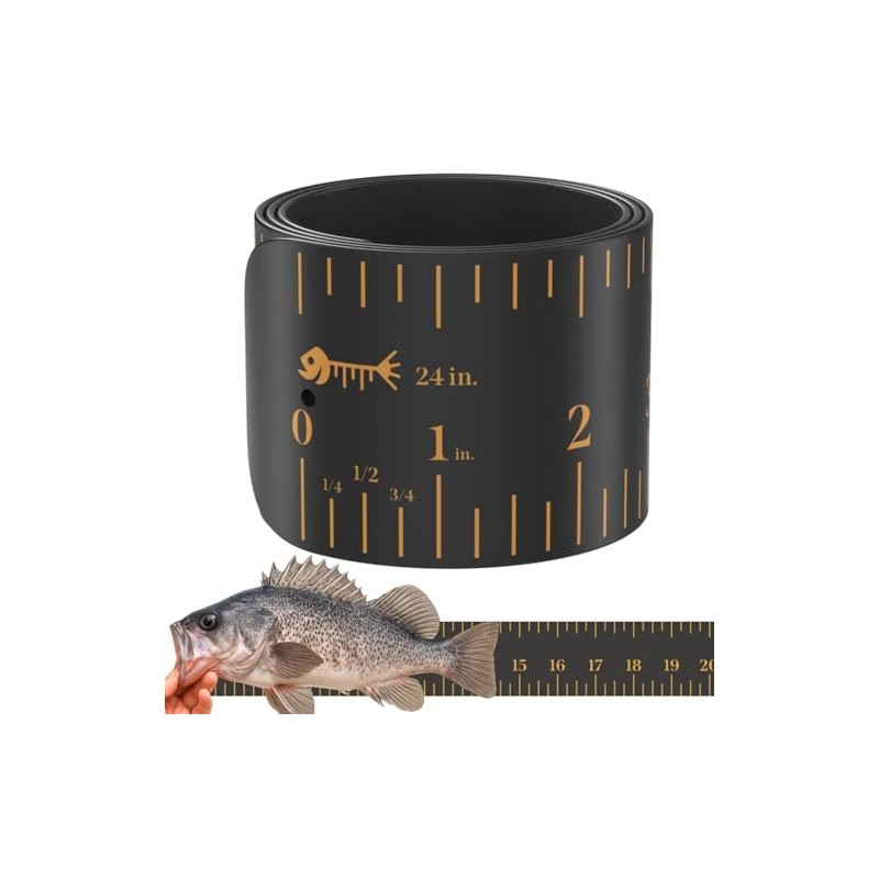 Fish Rulers Roll-up & Slap-on Premium Fishing Tape Measure -