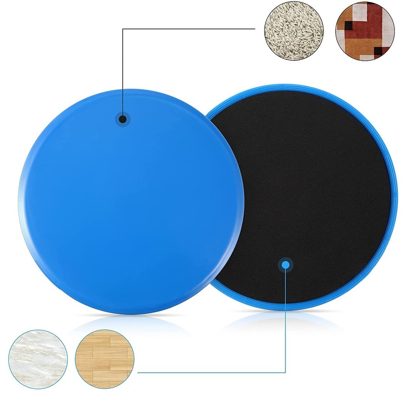 MuscleForge® Sliding Discs, Glider Pads for Exercises, Double Sided Slider