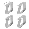 generic Clip Antideslizante Mantel Acero Inoxidable Hogar 4 Piezas