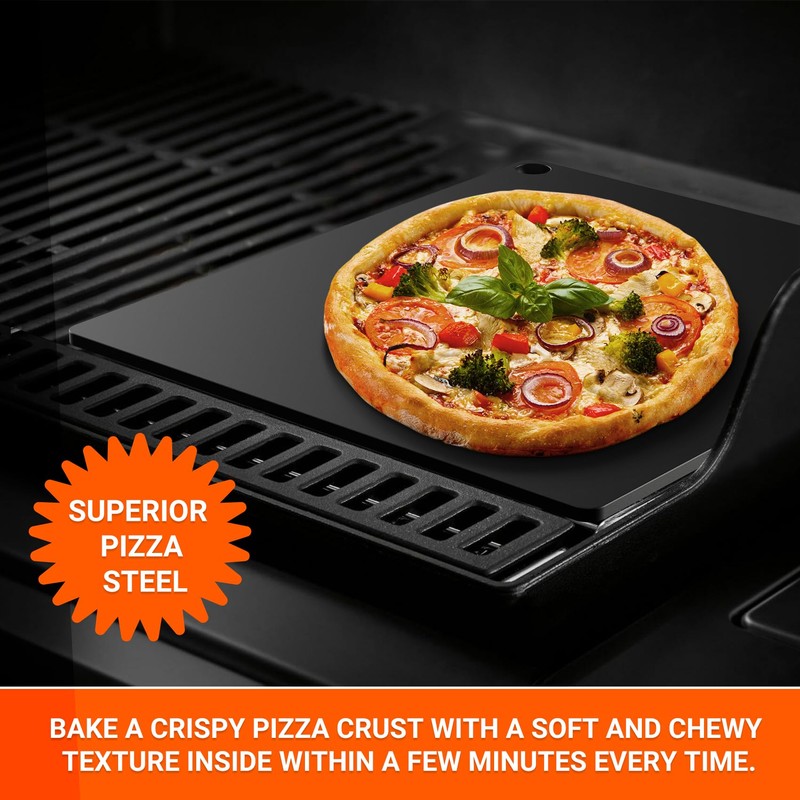 Onlyfire Pizza Steel Baking Stone for Oven BBQ and Grill