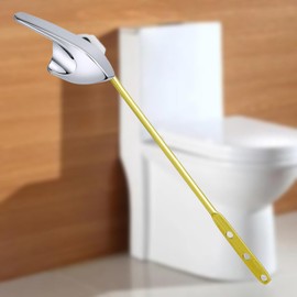F Fityle Front Mount Toilet Handle Toilet Part Heavy Duty Easy to Install Flushing System Parts Toilet Repair Tool for Toilet Tank, Silver