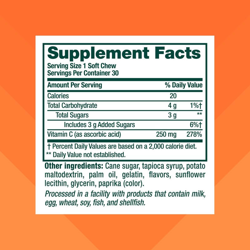 Vitafusion Soft Chews Immune Support (1), Adult Chewable Vitamin C