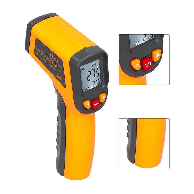 T580A Industrial Infrared Thermometer Electronic Temperature Gauge Meter for Kitchen