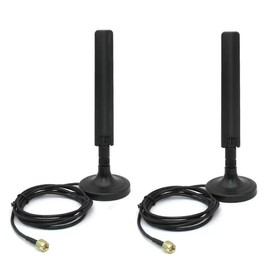 10dbi 2X alta ganancia doble banda MIMO Wi-Fi 6E Omni direccional 802.11ax RP-SMA Antena macho con base magnética fuerte para PC de computadora PCI PCIe WiFi tarjeta inalámbrica 6E Router de red