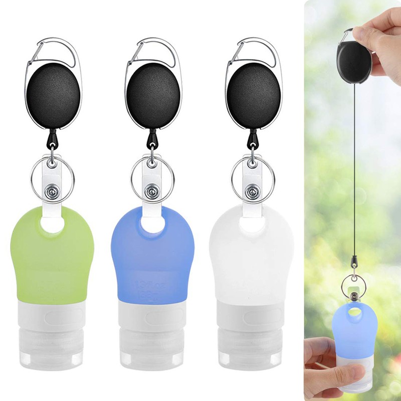 3Pcs Portable Hand Sanitizer Dispenser Travel Bottles Empty Bottles for