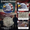 YGLLSSY 2Pcs Veterans Challenge Coins Honor Eagle, Thanks for Your