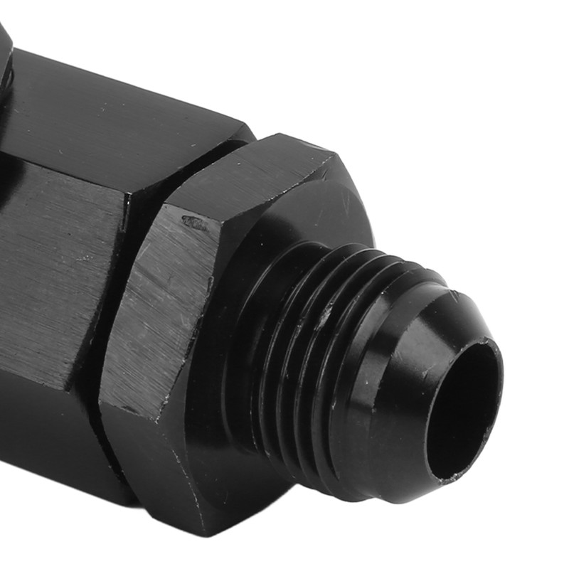 Fuel Shut Off Check Valve 6061 Aluminum Alloy Black Anodized