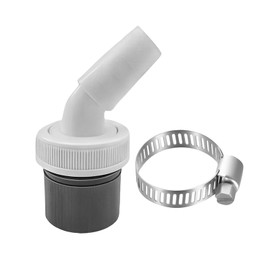Washing Machine Drain Adapter 1 1/4 Inch for the Dishwasher Dryer, Washing Machine, Washing Machine Connection with Input Connectors of 18-24 mm and Outlet 40 mm Pipe with Hose Clamp