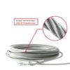 Cable de amarre para perros de acero inoxidable, doble cabeza,