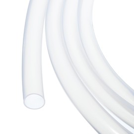 Rebower 10ft 1/2" ID x 9/16" OD Silicone Tubing Clear 12.7mm x 14.3mm Industrial Plastic Tubing Pure Silicone Hoses for Pump Siphoning Draining Irrigation Brewing
