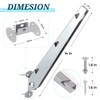 18 Pack Barbed Wire Extension Arms for Wooden Fence Posts,
