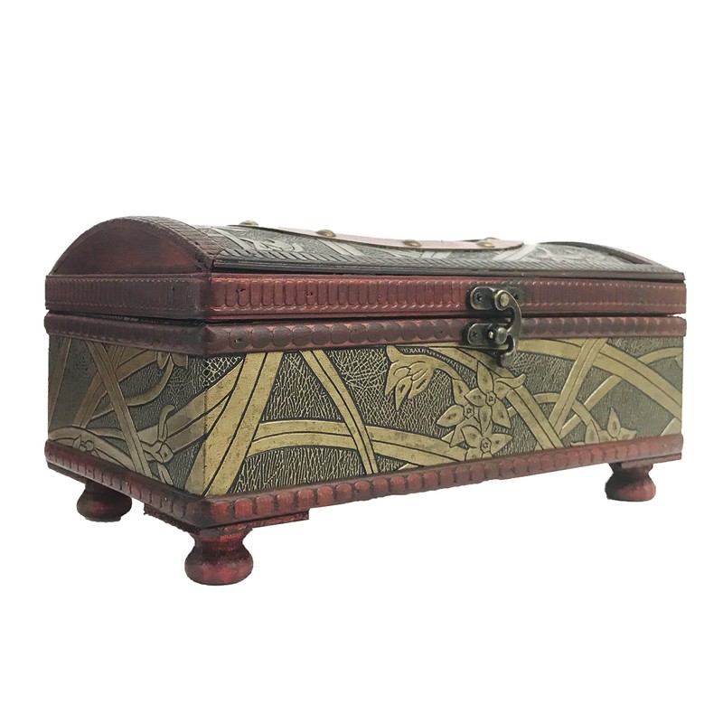 Allgala Antique Wooden Tissue Box Holder