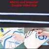 Regla Flexible Curvas Dibujo 30 cm Vinilo Plástico Azul Artesanía