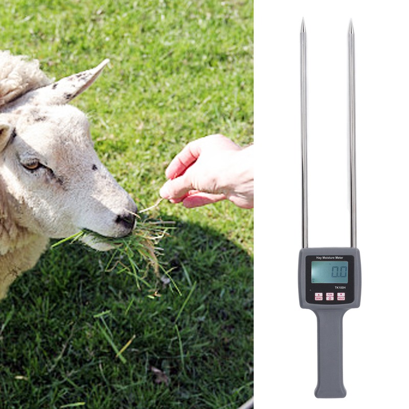 Hay Moisture Meter ABS Housing Digital Display Handheld Multifunctional Portable