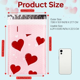 Gdotmely 50 Pack Bubble Mailers 6x9 Inch,Self Sealing Adhesive Padded Envelopes,Waterproof Cute Bubble Mailers,Cushioning Shipping Envelopes for Packaging, Mailing, Gifts, Small Business